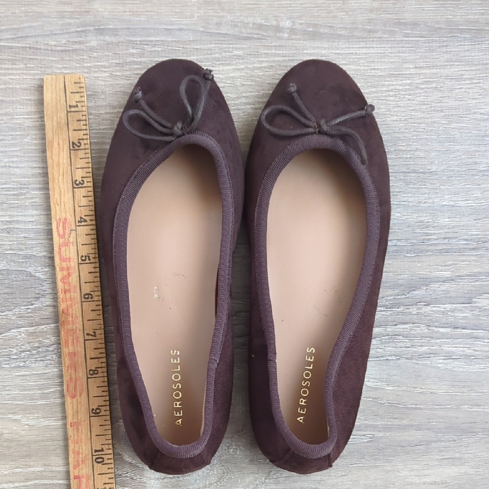 AEROSOLES Women's Dark Brown Flats